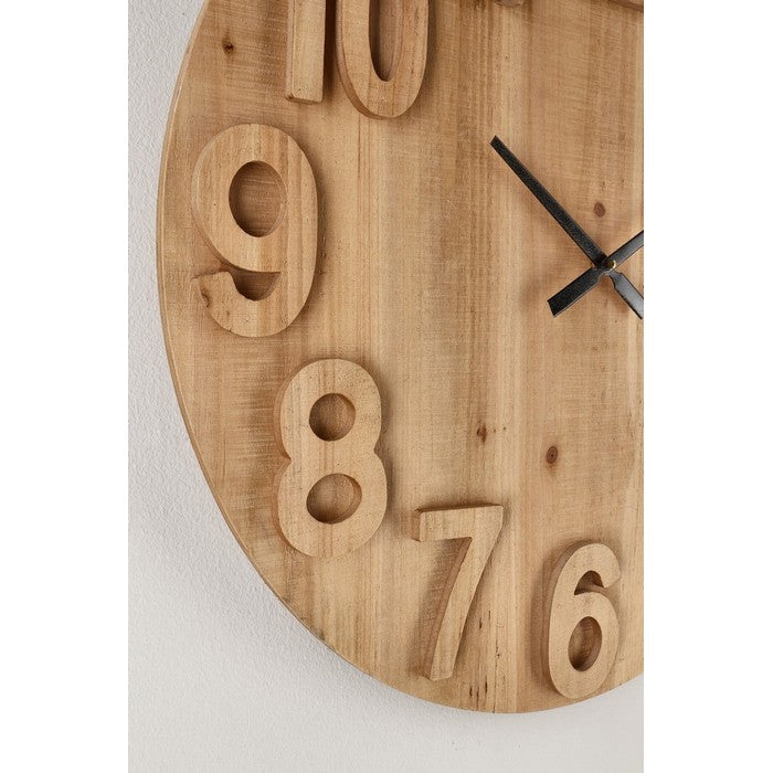 Orologio da parete contemporaneo in legno 70 cm - Mariel