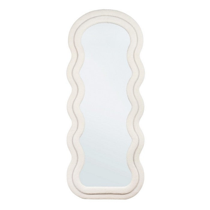 Specchio da parete con cornice bouclè 70x170 cm - Kyrel