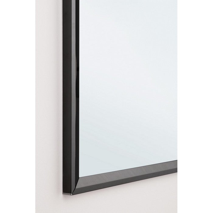 Specchio da parete rettangolare con cornice in acciaio - Lyrian