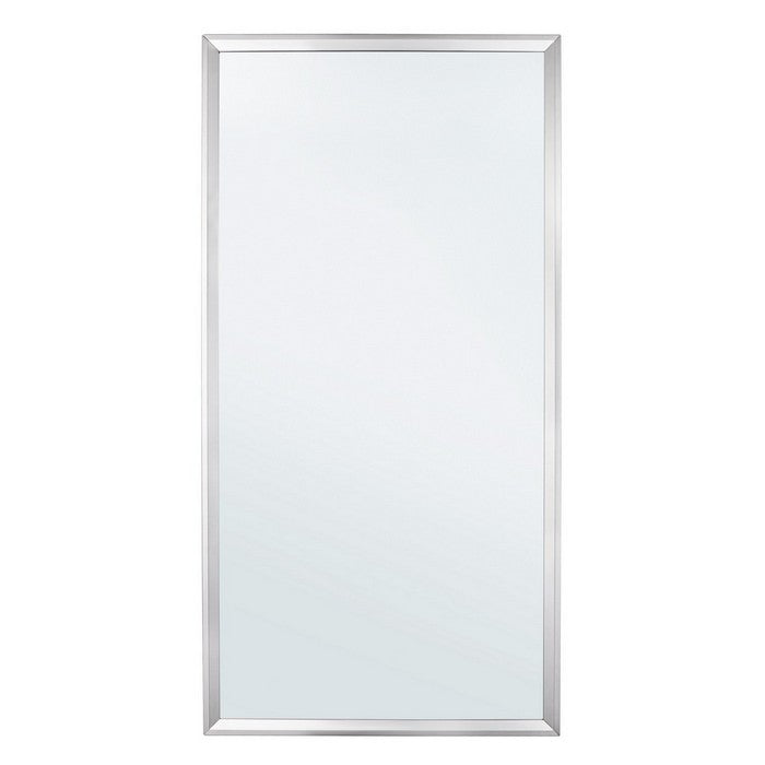 Specchio da parete rettangolare con cornice in acciaio - Lyrian
