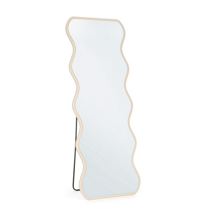 Specchio da pavimento con supporto e cornice irregolare 60x160 cm - Thalen