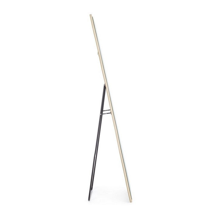 Specchio da pavimento con supporto e cornice irregolare 60x160 cm - Thalen