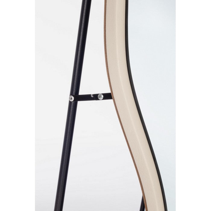 Specchio da pavimento con supporto e cornice irregolare 60x160 cm - Thalen