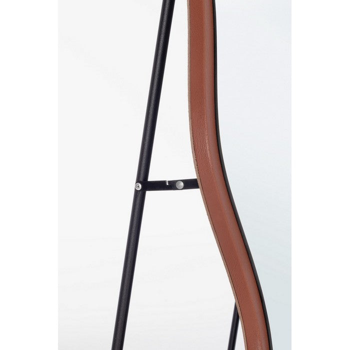 Specchio da pavimento con supporto e cornice irregolare 60x160 cm - Thalen