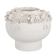 Vaso in ceramica smaltata con fiori 24 cm - Minde