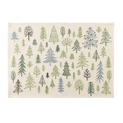 Tovaglietta natalizia con pini 48x33 cm - Greenwood
