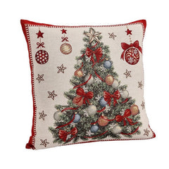 Fodera natalizia per cuscino con albero 45x45 cm - Mabel