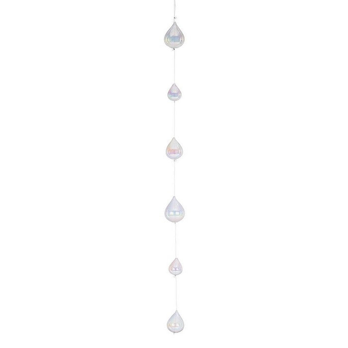 Ghirlanda con 6 gocce in vetro 100 cm - Brawdy