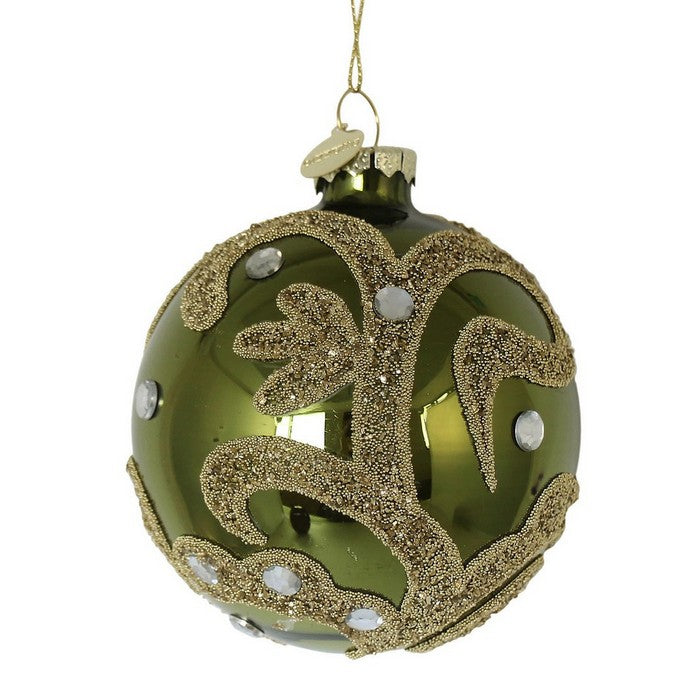 Palla di Natale con glitter e gemme - Glamour