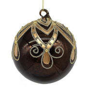 Palla di Natale con glitter oro - Melody