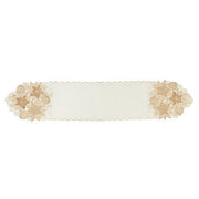 Runner bianco per decorazione natalizia 35x183 cm - Johnson
