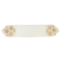 Runner bianco per decorazione natalizia 35x183 cm - Johnson