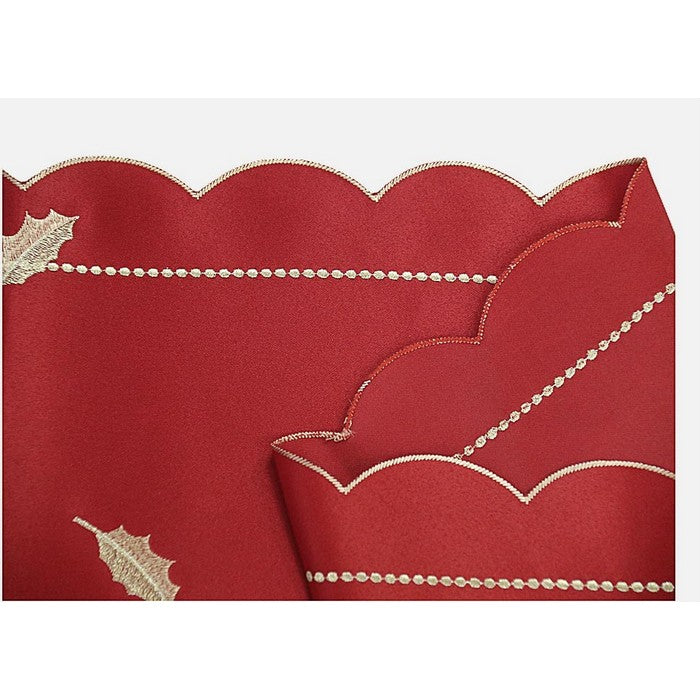Runner rosso per decorazione natalizia 35x183 cm - Smith