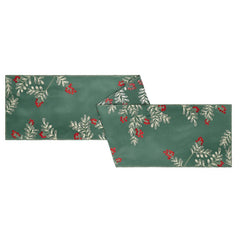 Runner verde per decorazione natalizia 35x183 cm - Williams