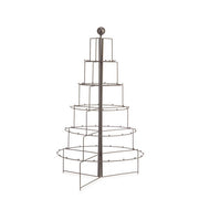 Espositore Natalizio 5 piani a forma di pino nero 110 cm - Fresh