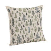Fodera natalizia per cuscino con pini 45x45 cm - Greenwood
