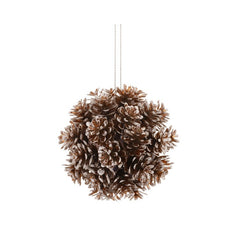 Palla di Natale a forma di pigna 8 cm