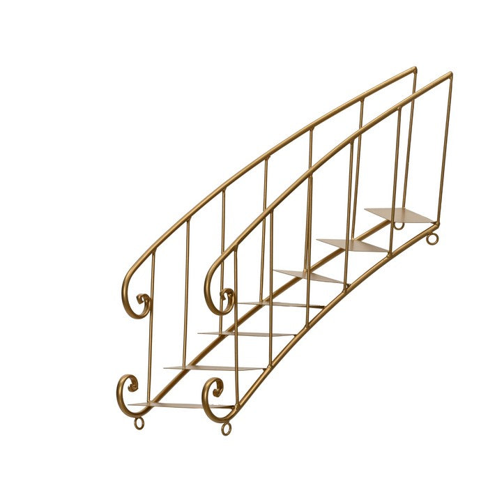 Scala per decorazione natalizia in metallo 44 cm