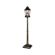 Lampione per decorazione natalizia con effetto neve e LED 166 cm