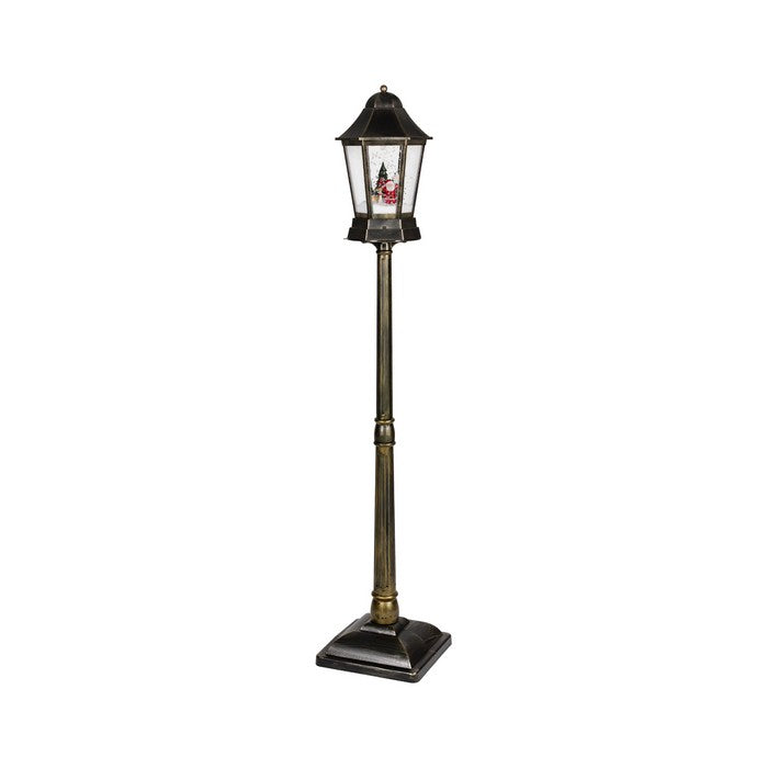 Lampione per decorazione natalizia con effetto neve e LED 166 cm