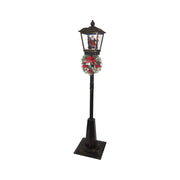 Lampione per decorazione natalizia con effetto neve, ghirlanda e LED 180 cm
