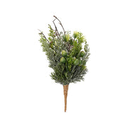 Pick con ramo per decorazione natalizia con bacche 26 cm