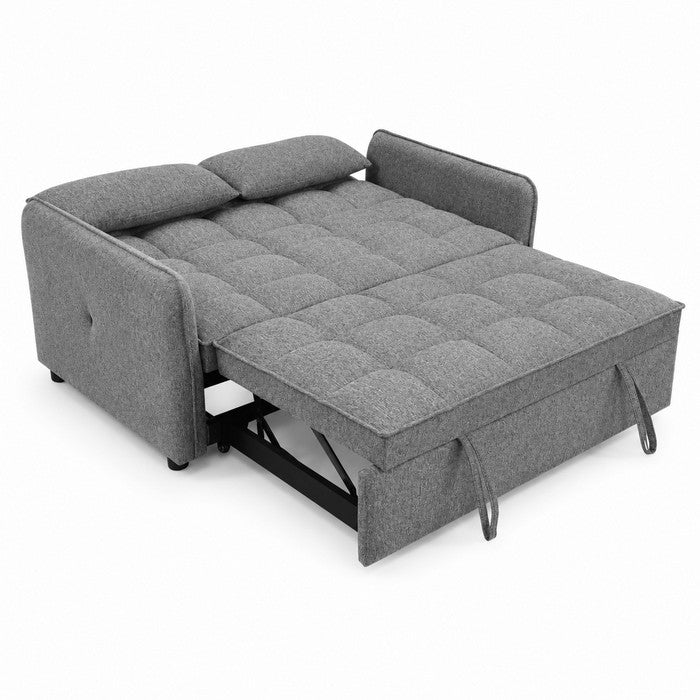 Divano letto due posti in tessuto con cuscini - Taylor