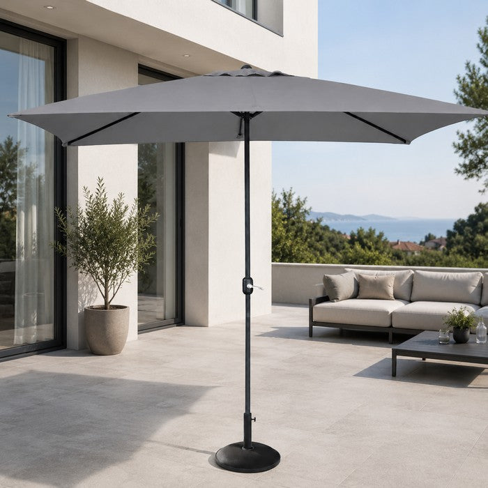 Ombrellone rettangolare da giardino a palo centrale 200x300 cm - Square