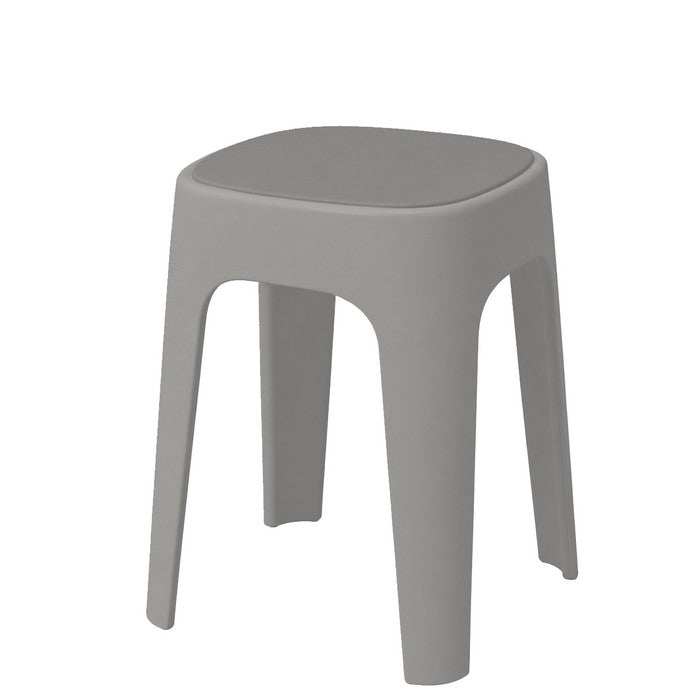 Sgabello impilabile in polipropilene monocolore con seduta imbottita - Essel