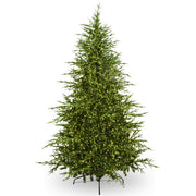 Albero di Natale verde in PE/PVC effetto realistico con microLED, telecomando, timer - Prestige