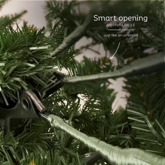 Albero di Natale verde in PE/PVC effetto realistico - Prestige