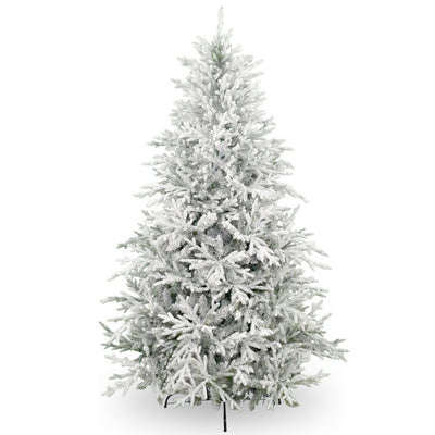 Albero di Natale innevato in PE/PVC effetto realistico - Prestige