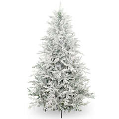 Albero di Natale innevato in PE/PVC effetto realistico - Prestige