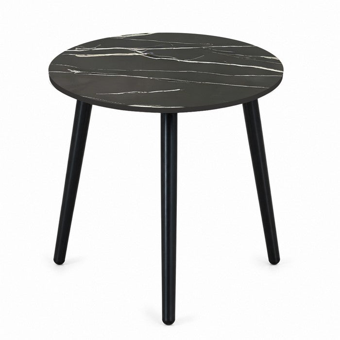 Tavolino tondo in legno e MDF - Eyko