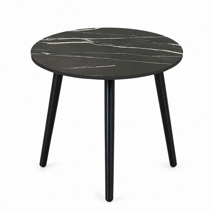 Tavolino tondo in legno e MDF - Eyko