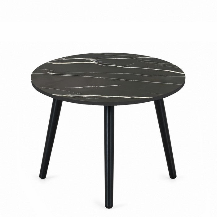 Tavolino tondo in legno e MDF - Eyko