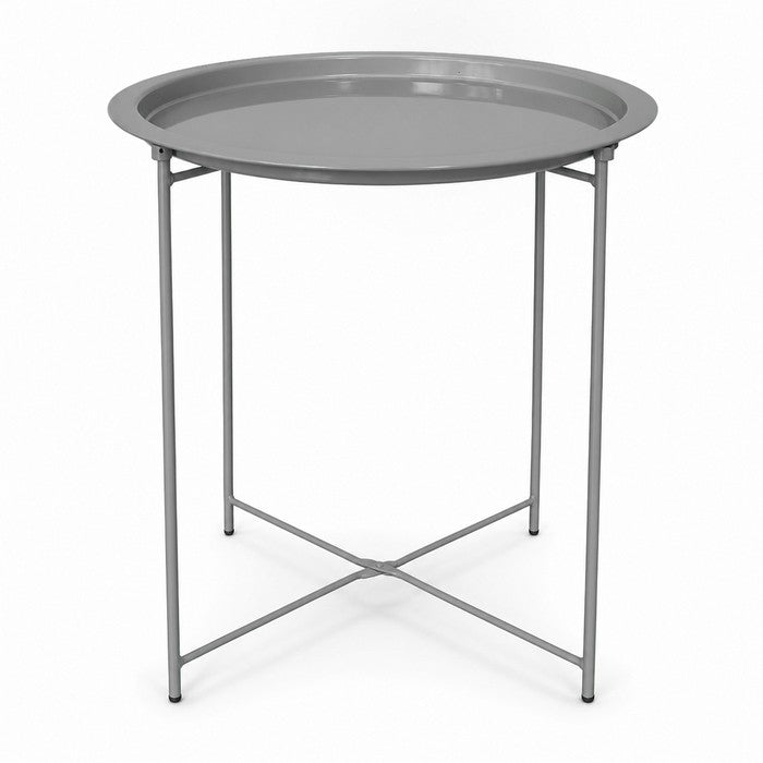 Tavolino tondo in metallo 47 cm - Oria