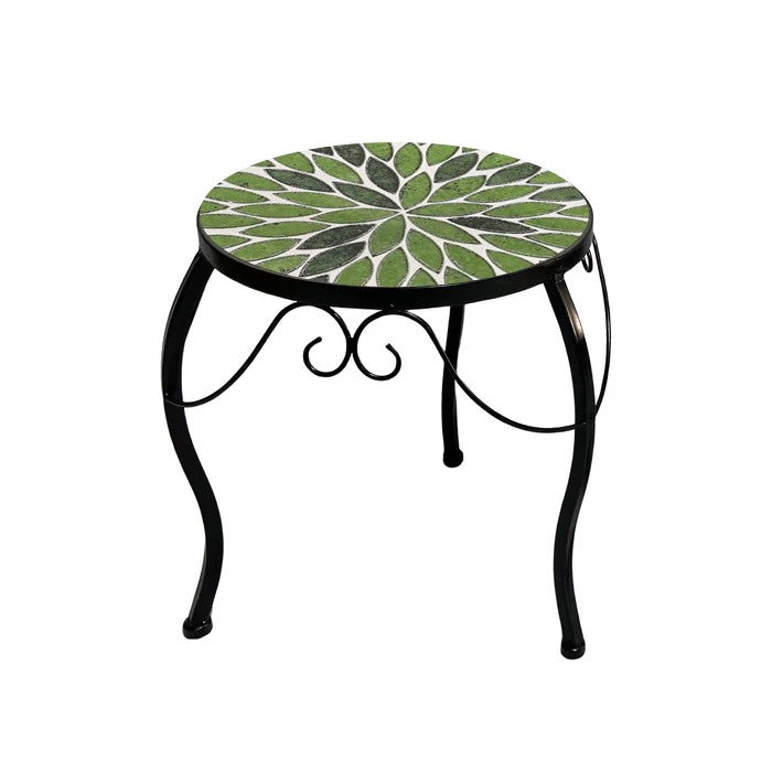 Supporto rotondo per piante 3 gambe con mosaico - Folia