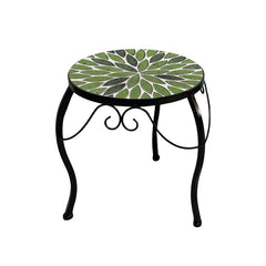 Supporto rotondo per piante 3 gambe con mosaico - Folia