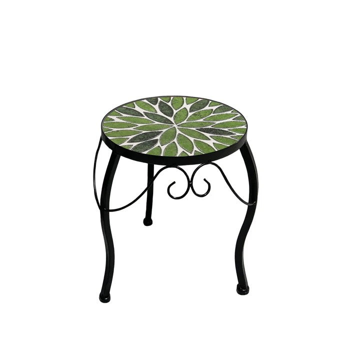 Supporto rotondo per piante 3 gambe con mosaico - Folia
