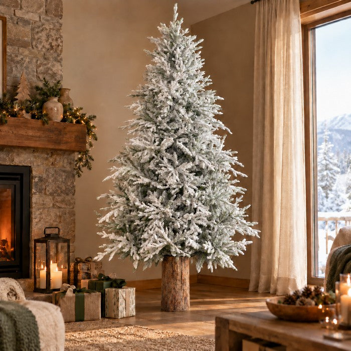 Base tronco effetto naturale per Albero di Natale - Tronco