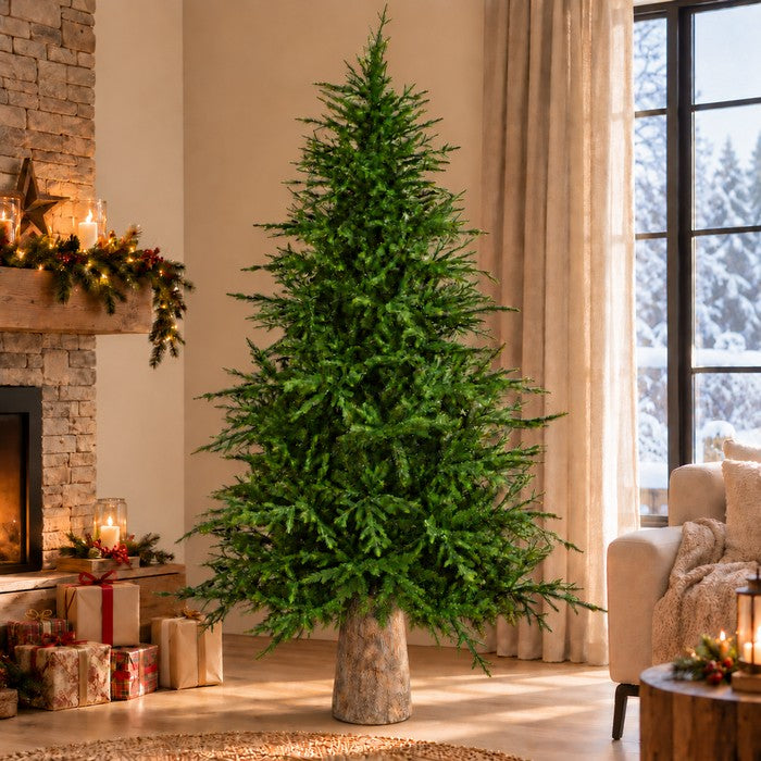 Base tronco effetto naturale per Albero di Natale - Tronco