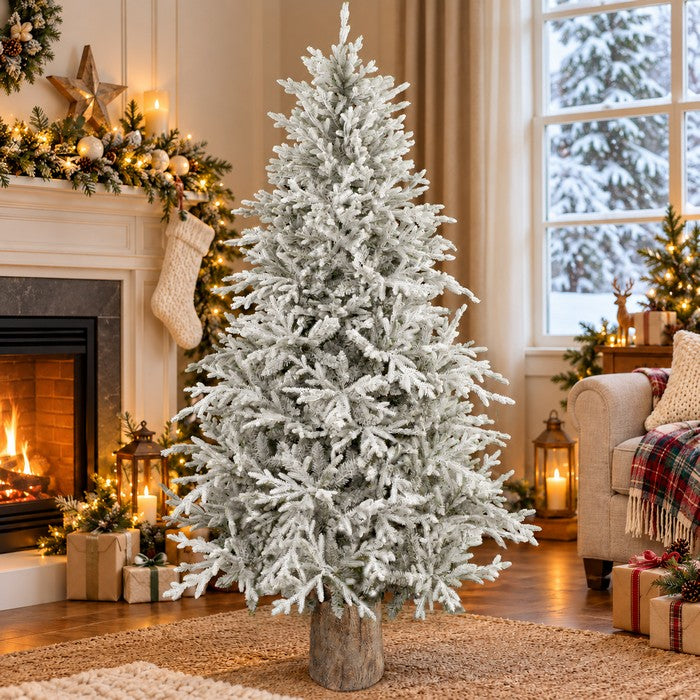Base tronco effetto naturale per Albero di Natale - Tronco