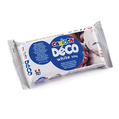 Carioca Decò pasta da modellare 500 gr bianca