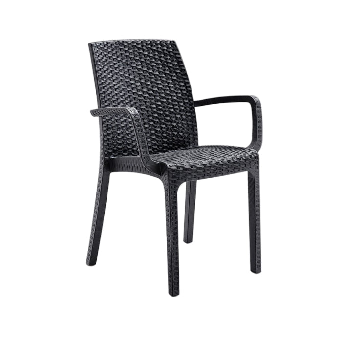 Poltrona da giardino in polipropilene effetto rattan - Indiana