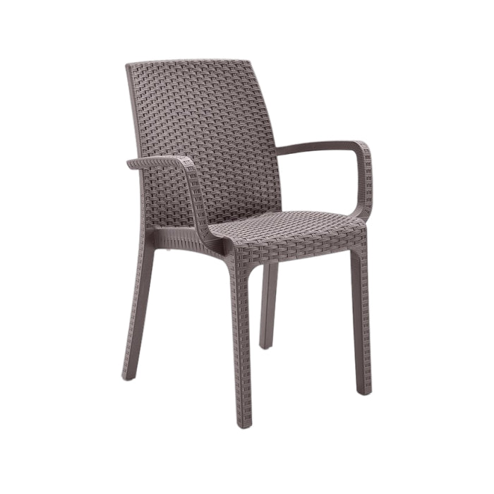 Poltrona da giardino in polipropilene effetto rattan - Indiana