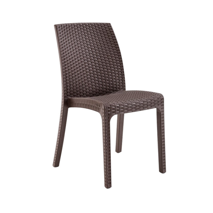 Sedia da giardino in polipropilene effetto rattan - Virginia - BICA - 34321515446488