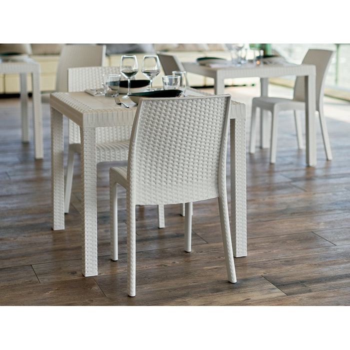 Sedia da giardino in polipropilene effetto rattan - Virginia - BICA - 34272526631128