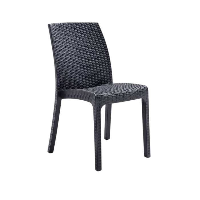 Sedia da giardino in polipropilene effetto rattan - Virginia - BICA - 34272529547480