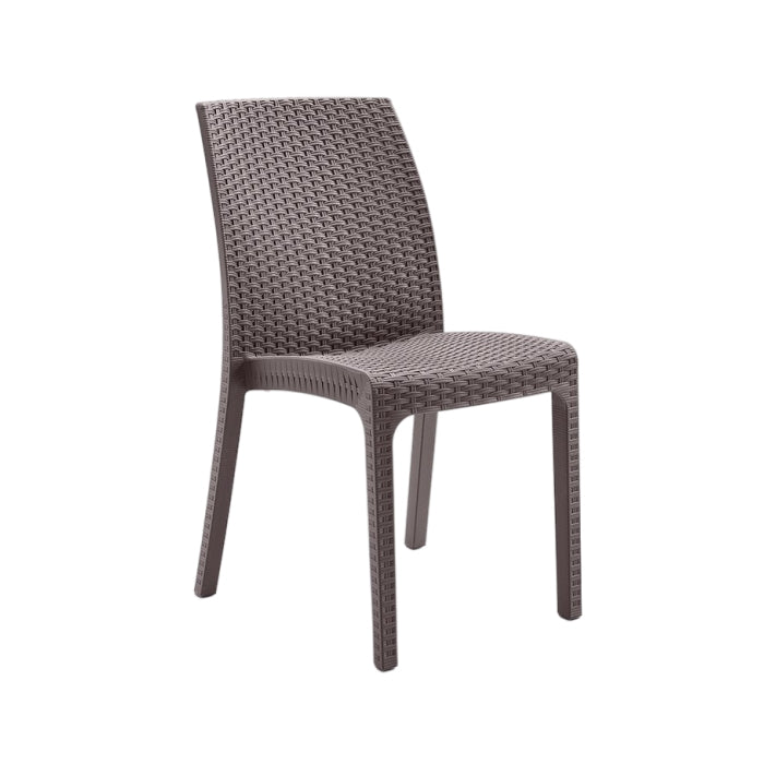 Sedia da giardino in polipropilene effetto rattan - Virginia - BICA - 34272531480792